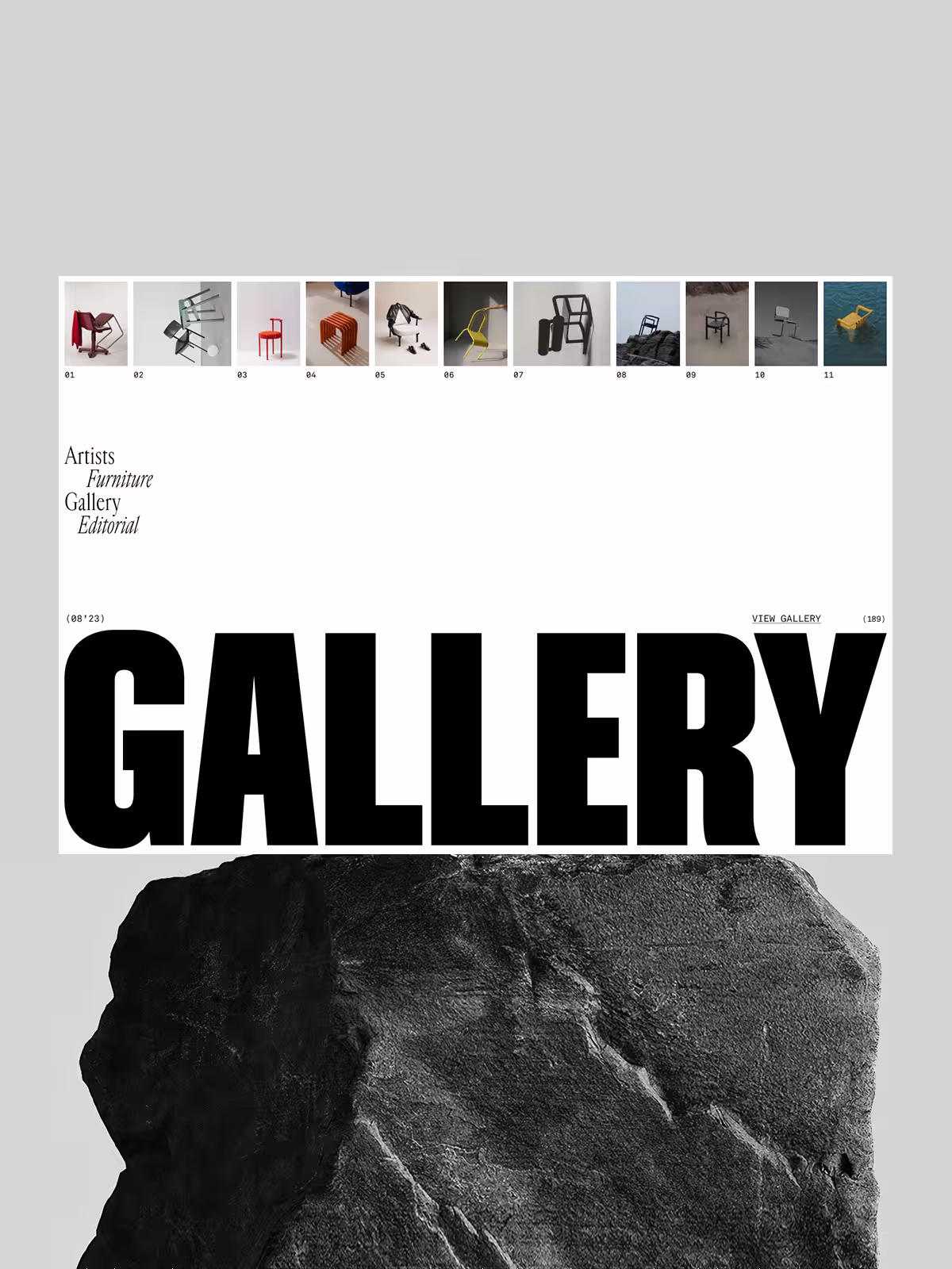Gallery desktop interior curations