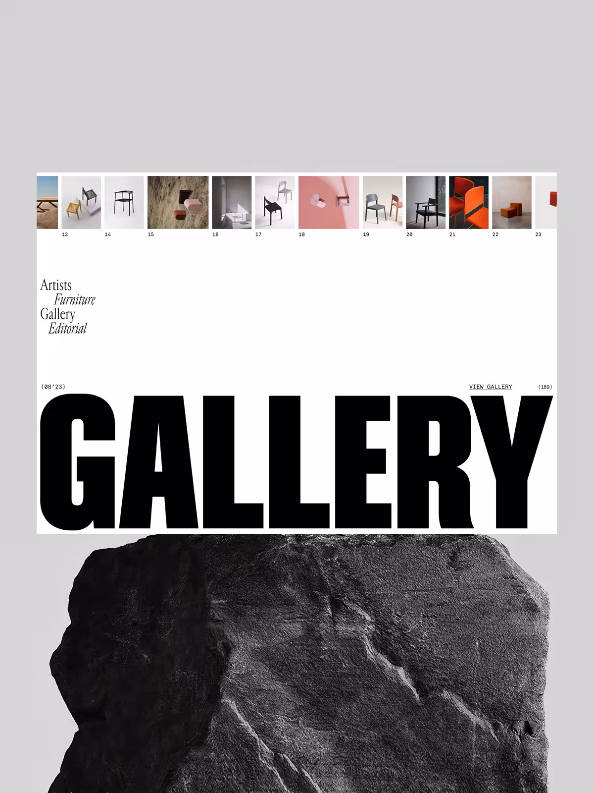 Gallery desktop interior curations