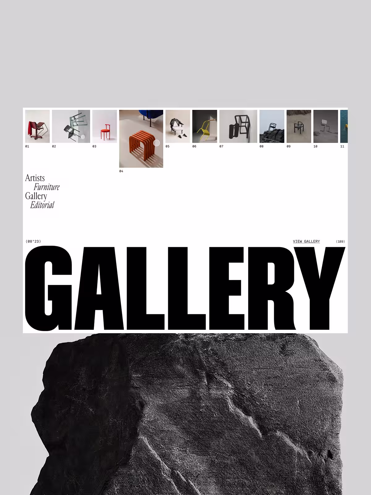 Gallery desktop interior curations